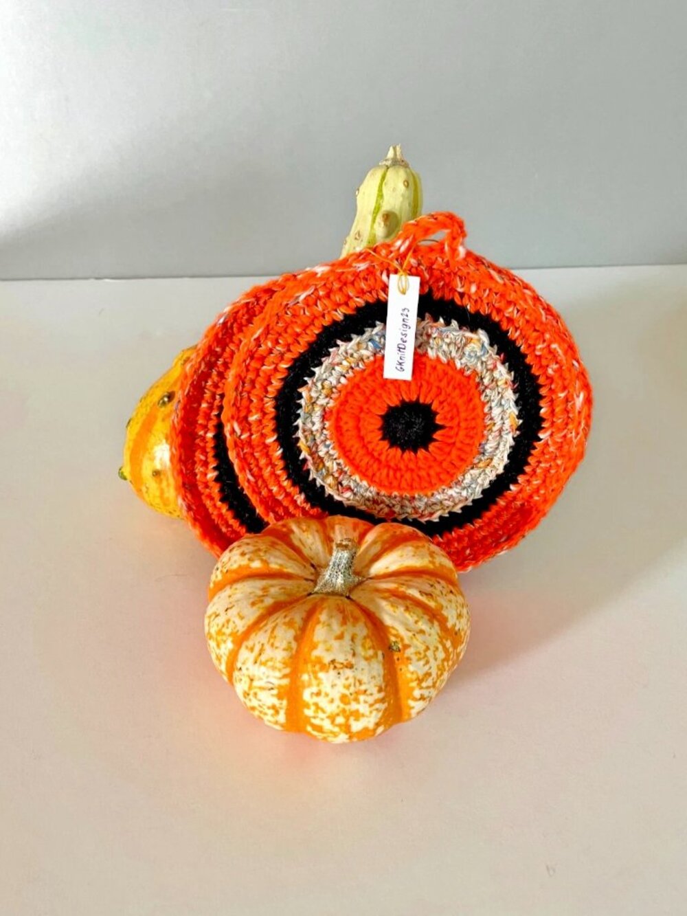 Crochet pot holders,  Kitchen decor for fall season,  Handmade Trivet  Ⓜ️